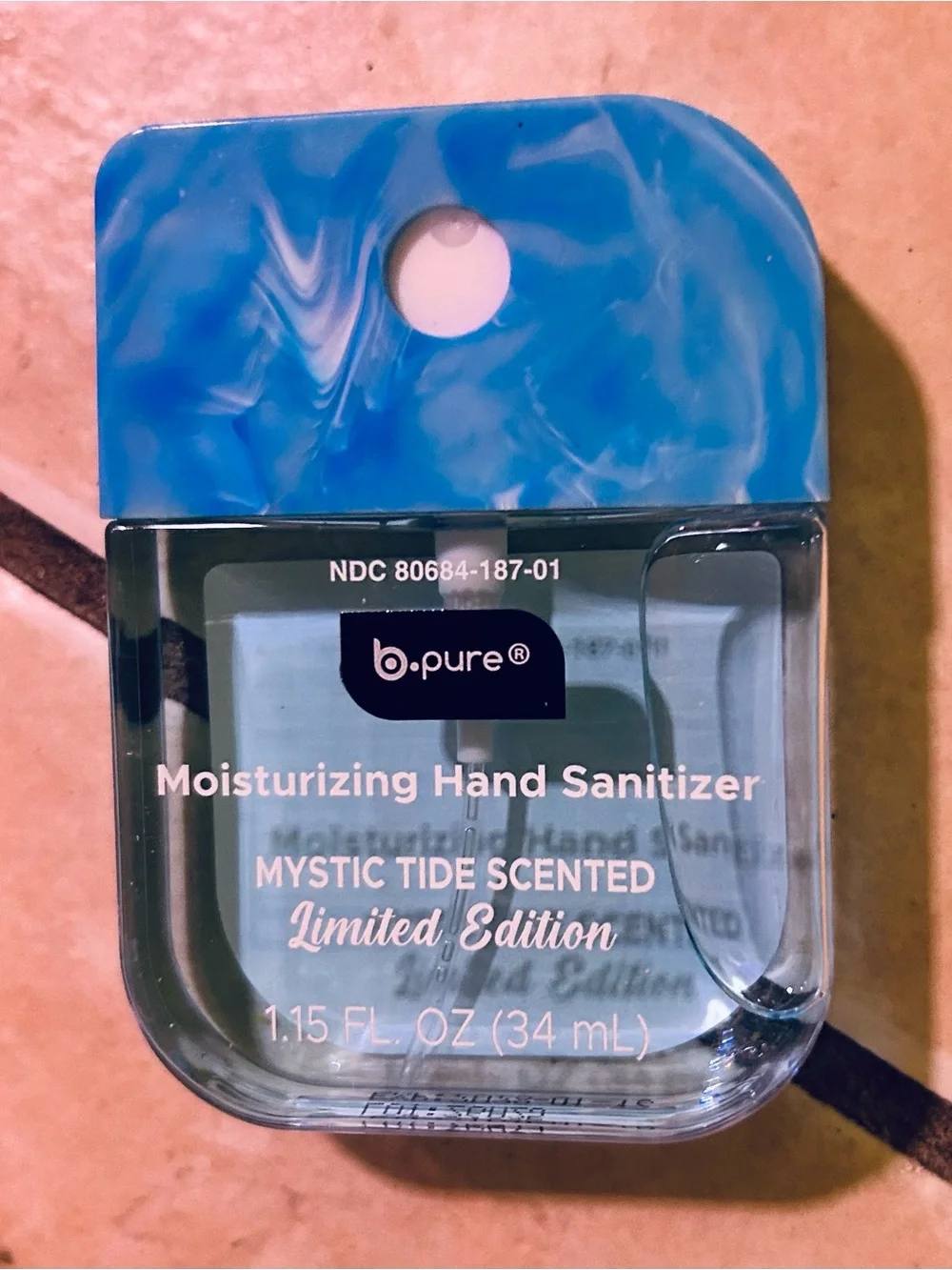 NWT-Set of 7 bPure Moisturizing Hand Sanitizer. 1.15 fl oz / 34 ml.,